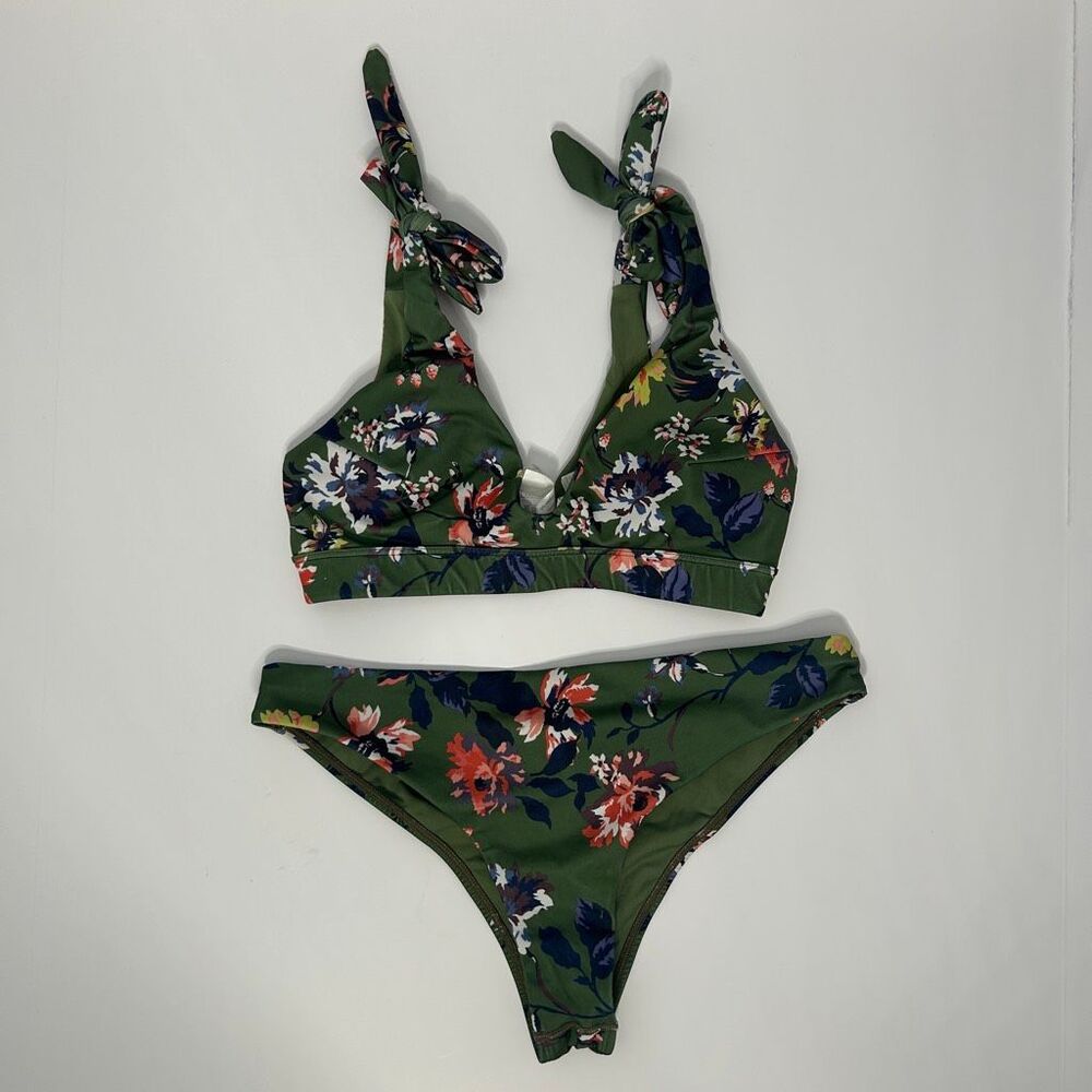 Touché Floral Two-Piece Bikini Set Size Medium